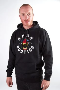 Moonbootica Logo Hoodie Black Red