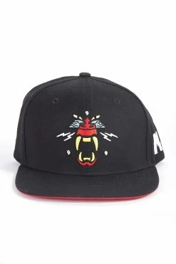 MOONBOOTICA Logo Snapback - BLACK/RED