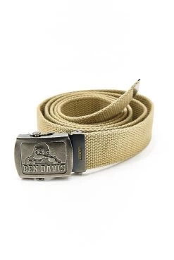 BEN DAVIS Cotton Webbing Belt Khaki