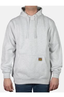 BEN DAVIS Heavyweight Hooded Sweatshirt Ash Grey