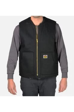 BEN DAVIS Lined Vest Black