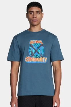 Daily Paper Hobal Tee Teal Blue