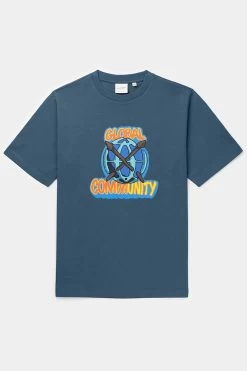 Daily Paper Hobal Tee Teal Blue -Urban Style Verkauf Daily Paper Hobal Tee Teal Blue2 61842 1280x1280