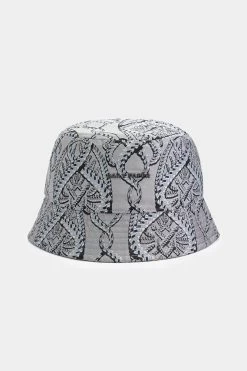 Daily Paper Lobucket Hat Grey Blue Braids