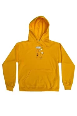 Frog Skateboards Not Interested Hoodie Gold