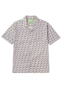 Huf Breaker Woven Top Natural