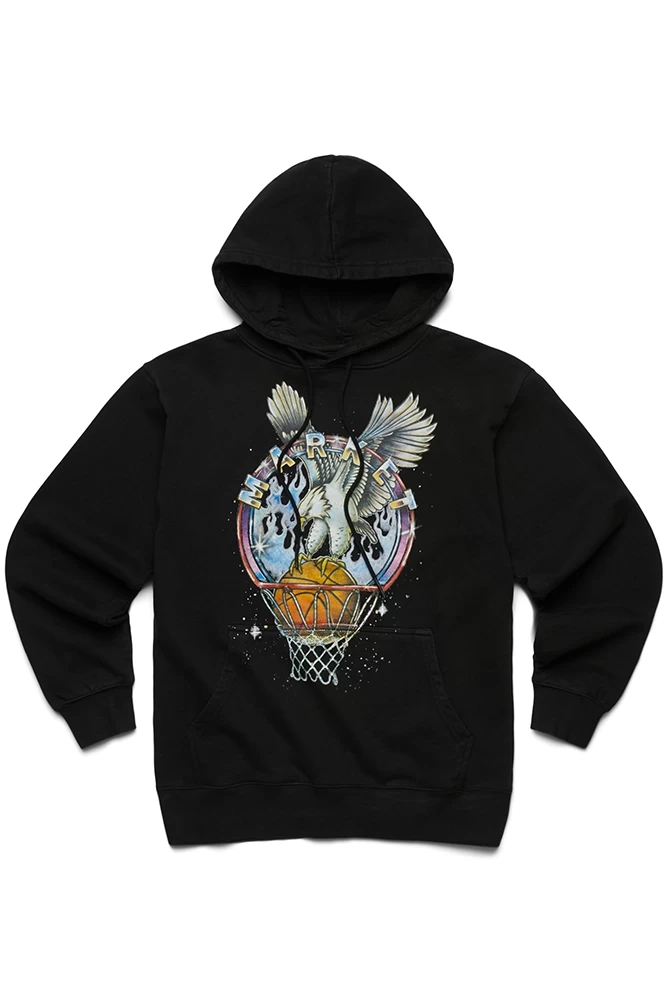 Market Dunking Eagle Hoodie Washed Black 3 Market Dunking Eagle Hoodie Washed Black