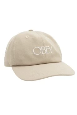 Obey Basque 6 Panel Strapback Irish Cream