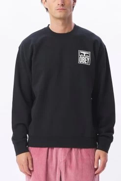 Obey Kinney Crew Sweater Black