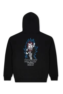 RIPNDIP Heavens On Fire Hoodie BLACK