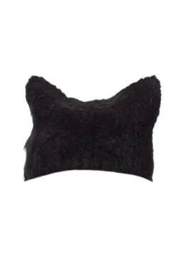 RIPNDIP KITTY EARS MOHAIR BEANIE BLACK