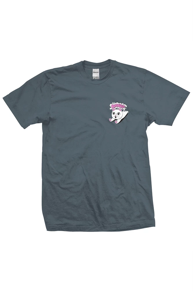 Ripndip Leaping Kitty Tee Charcoal 4 Ripndip Leaping Kitty Tee Charcoal – Bild 2