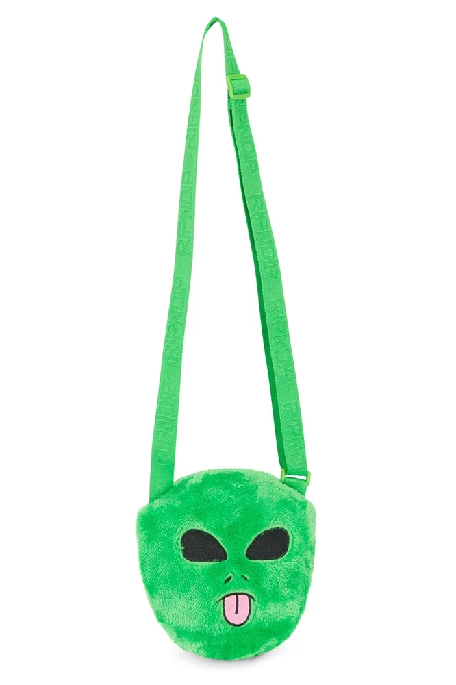 RIPNDIP Lord Alien Sherpa Crossbody Bag Green 3 RIPNDIP Lord Alien Sherpa Crossbody Bag Green
