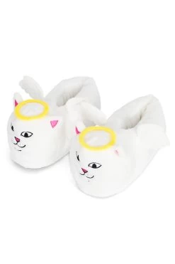 RIPNDIP Lord Angel Plush Slippers White