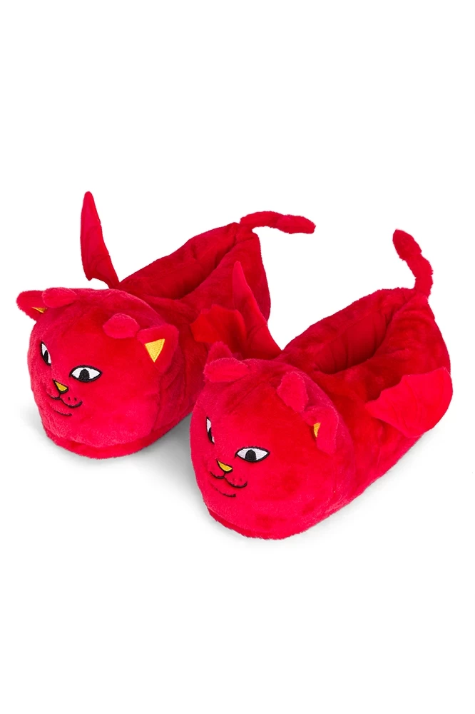 RIPNDIP Lord Devil Plush Slippers Red 3 RIPNDIP Lord Devil Plush Slippers Red