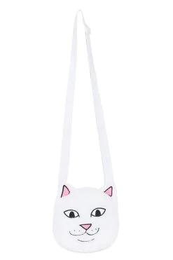 RIPNDIP Lord Nermal Sherpa Crossbody Bag White