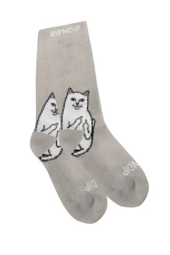 Ripndip Lord Nermal Socks Warm Gray