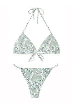 RIPNDIP MONEYBAG 2PC BIKINI SET OLIVE