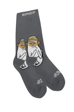 RIPNDIP NERMAL S THOMPSON SOCKS CHARCOAL