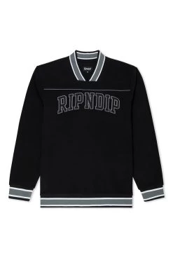 RIPNDIP TEAM SPIRIT POLAR FLEECE CREWNECK BLACK