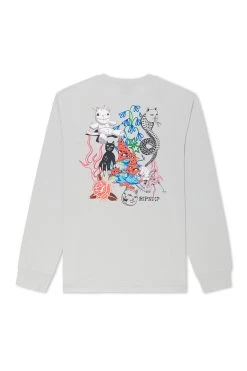 RIPNDIP TRAVIS LONG SLEEVE GREY