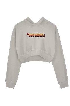 RIPNDIP YOU LOVE ME CROPPED HOODIE NATURAL