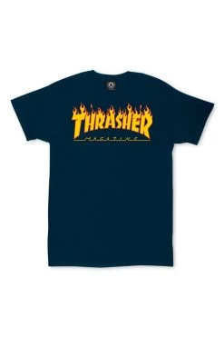 Thrasher Shirt S/S Flame NAVY