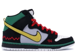 NIKE SB Dunk High Mcrad Black Vivid Sulfur Wolf Grey