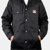 BEN DAVIS Front Snap Hooded Jacket BLACK -Urban Style Verkauf bd8 42768 1280x1280