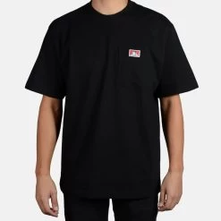 BEN DAVIS Classic Label SS Pkt T-Heavyduty Black