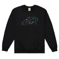Frog Skateboards The Essence Crewneck Black